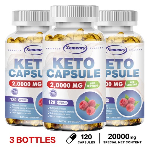 Keto Capsules 20000mg - Pure Ketone Fat Burner Rapid Weight Loss Detox Ketosis - Picture 12 of 13