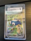 Snorlax 181/165 Art Rare - CGC NM/Mint 8 - Japanese 151 - Pokemon TCG