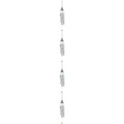  Set of 4 Metall Windspiel Hängend Einzigartige Windgeile Hängende Windglocke