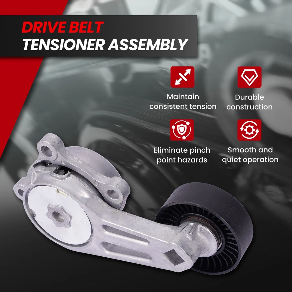 Belt Tensioner w/Pulley Fit Ford F-150 E-350 E-450 F-250 F-350 Super Duty 6.2L - Image 2 of 4