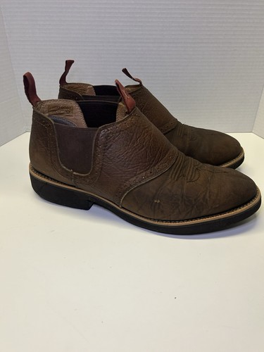 Twisted X Braun Leder Kuh Hund Western Cowboystiefel Herren Slipper Schuhe 10,5 M - Bild 2 von 15