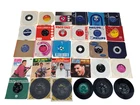 Vintage Vinyl 45 RPM Singles Job Lot - Beatles Elvis Hendrix Kinks - C112 O832