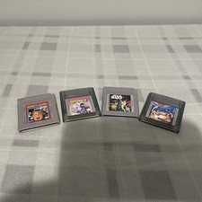 4 Game Gameboy And Gameboy Color Lot Aladdin Paper Boy Star Wars Home Alone