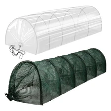 Green House For Garden Bed 2 In 1 Portable Garden Tunnel Shade Cover