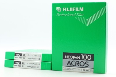 Fujifilm Neopan Acros 100 4x5 20 Sheets Black and White Expired 2008 Japan 784