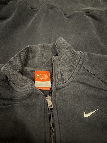Youth Size XL Extra Large Nike Althetic Dept. Black Quarter Zip Pullover - Picture 2 of 2