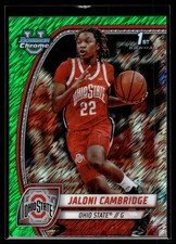 Jaloni Cambridge 2024-25 Bowman U Chrome Green Shimmer Refractor Card #29