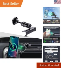 Magnetic Phone Mount with Wireless Charging for Ram Trucks 2013-2019 and Classic