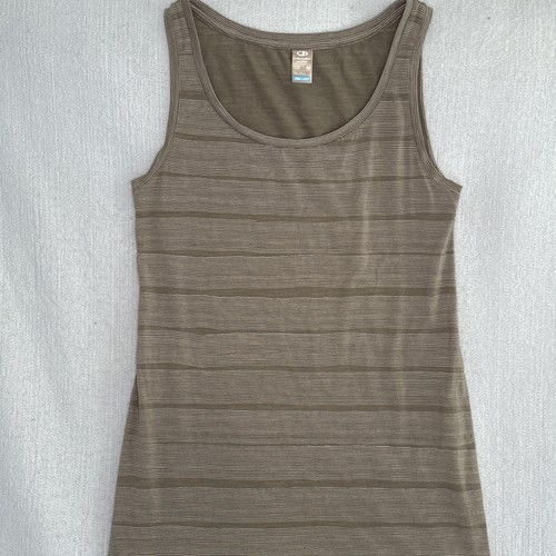 Icebreaker YANNI Tank Midikleid Damen mittelgrau Cool-Lite U-Ausschnitt SAUBER