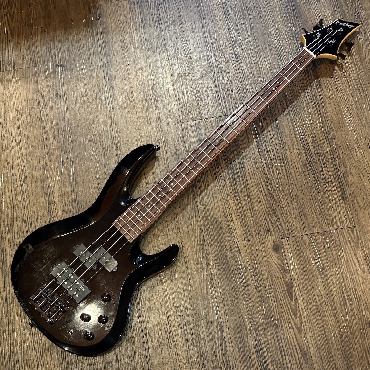 Grass Roots] BOTTOM LINE G-G-58B Black Electric Bass Guitar Used