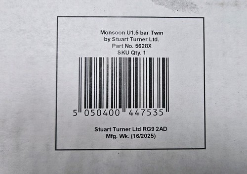 STUART TURNER MONSOON UNIVERSAL REGENERATIVE TWIN SHOWER PUMP 1.5 BAR (5628X) - Picture 7 of 12