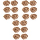 18 stücke Sackleinen Rose für Weihnachten Hochzeitsfest Dekoration und