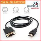 Display Port to VGA Cable Adapter Converter Video HDTV PC Monitor Desktop Laptop