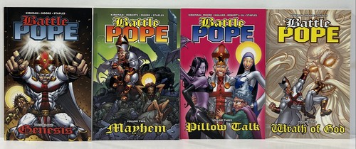 Battle Pope Bände 1-4 TPB Lot Komplettsatz 4 Kirkman Image Comics