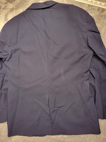 Polo Ralph Lauren Sport Label Blazer Herren 40R Navy Blau 100 Wolle Mantel Streifen Anzug - Bild 9 von 16