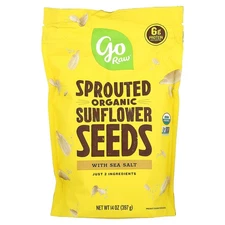 Go Raw Organic Sprouted Sunflower Seeds 1 lb 454 g Cholesterol-Free,