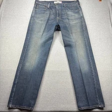 Levis 569 Jeans Mens 38x33 (Tagged 36x32) Medium Fade Wash Loose Straight Denim
