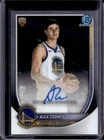 2025-26 Bowman Alex Toohey Chrome Auto Autograph RC Rookie #BCA-AO Warriors