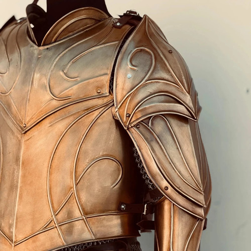 Medieval Elven Cuirass Armor Larp Elven Costume wearable LOTR Half Body Armor - Picture 2 of 6
