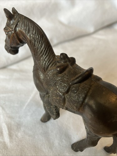 Vintage Horse with Saddle Metal 4” from 1959’s - Picture 3 of 4