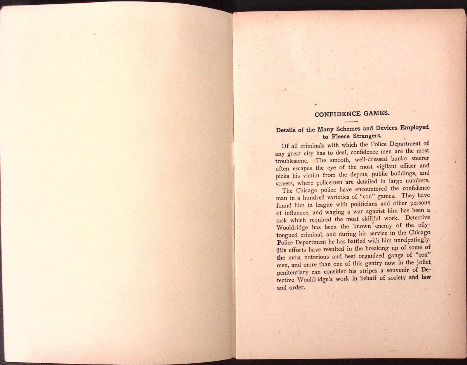 Tricks and Traps Max Stein Booklet Cons Bunco Swindles & Rigged Carnival Games
