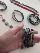 Lot Of Colorful Bracelets, Nice Variety 20 Total, costume jewelry lot