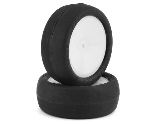 JConcepts Smoothie 2 2.2" Pre-Mounted 2WD Front Buggy Tires (White) (2) - Picture 1 of 6