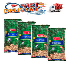 4 Pack Kaytee Shelled Peanuts Wild Bird Food, 10-lb bag