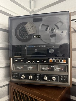 CLEAN AKAI GX 280DSS REEL TO REEL Reverse Tape Recorder 2/4 Ch servo ..see NOTES
