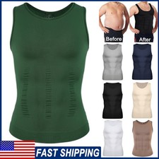 Men Body Shaper Waist Trainer Tank Top Compression Vest Belly Control Shapewear