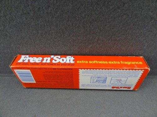 NEW Free n' Soft Pack Anti-Static Fabric Softener VTG 70s Extra Dryer 40Load - Picture 8 of 10