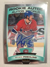 2019-20 O-Pee-Chee OPC Platinum Rookie Autographs #R-RP Ryan Poehling RC