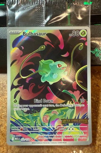 Pokemon SEALED Bulbasaur 133/132 Pokemon TCG Mega Evolution Stamped Promo