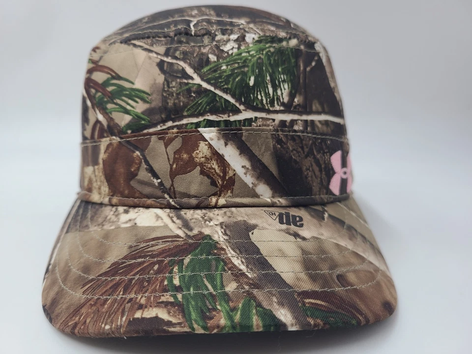Women Under Armour Camo Cadet Military Army Strapback (Fits Small) Hat Cap Brown - Image 3 of 4