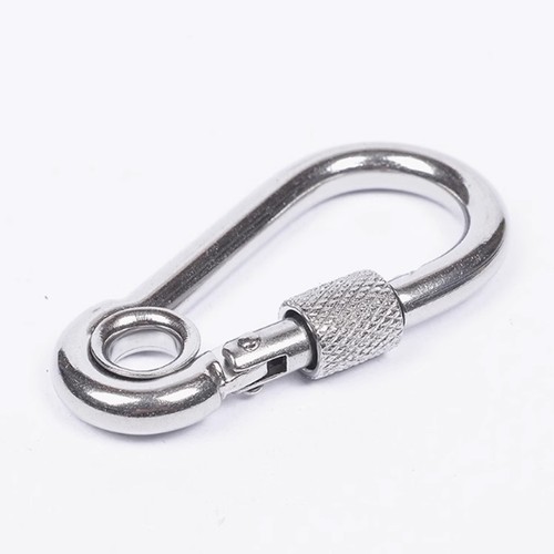 304 Stainless Steel Carabiner Spring Hook Lock Nut Marine Grade Eyelet Standard - Picture 19 of 19