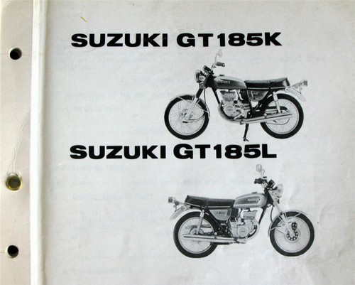 SUZUKI GT185 Illustrated Motorcycle Parts List 1974 K + L #969000-91771 - Picture 2 of 7
