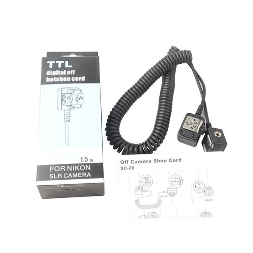 For Nikon D800 D600 Camera Flash Cord SC-28 Off-camera Flash Cord Sync Cord - Picture 6 of 8