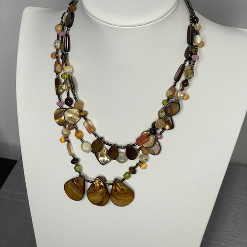 Neutrale Natur Mehrstrang Perlenkette Modeschmuck Mehrstrang - Bild 7 von 11