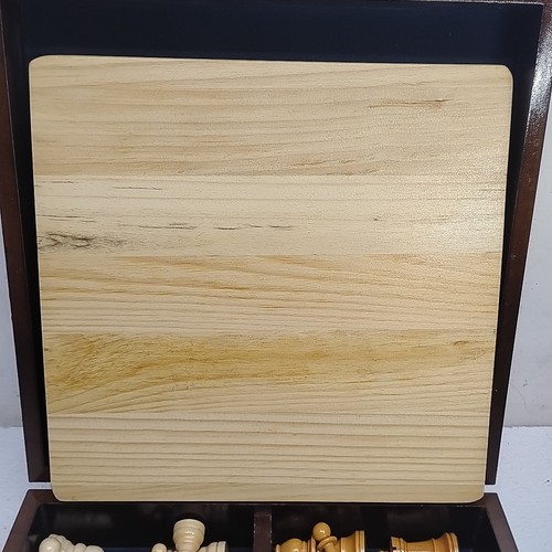 Medio juego de ajedrez Lardy vintage de madera 23/4" King BLANCO, con caja °°LEER°° - Imagen 17 de 18
