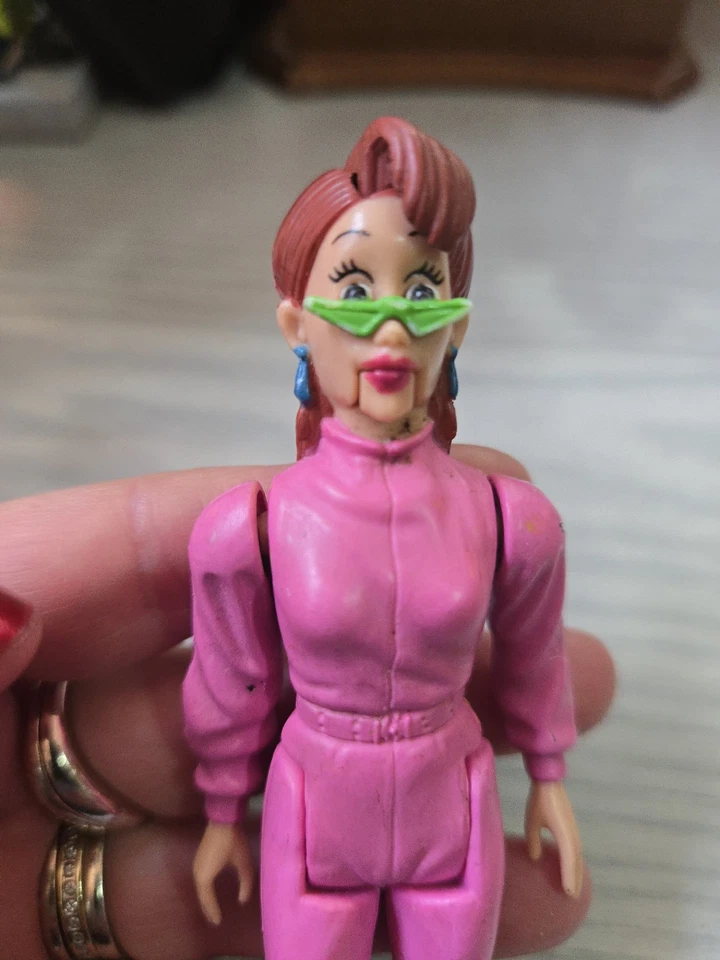 Vintage Real Ghostbusters Janine Melnitz w/ Tickler Ghost Fright Features 1987 - Image 3 of 4