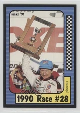 1991 Maxx Collection Dale Earnhardt Checker Auto Parts 500 1990 Race #28 HOF