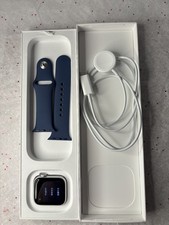 Apple Watch SE GPS (2024) 40mm Silver Aluminum Case with Denim Sport Band - S/M