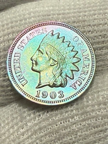 1903 AU  Indian Head Cent,  Nice *Higher Grade* Vintage Coin for a collection