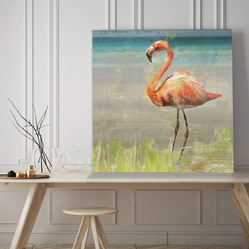 Wexford Home Flamingo Fancy II Gallery Wrapped Canvas Wall Art - Picture 7 of 9