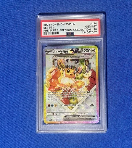 2025 POKEMON SVP PROMO SUPER-PREMIUM COLLECTION #174 EEVEE EX PSA 10