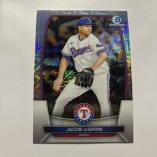 2023 Bowman Chrome Jacob DeGrom Mega Refractor #54