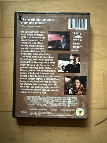 Red Rock West (DVD 1999) Film Noir Nicolas Cage Dennis Hopper - No Scratches - Foto 2 di 4