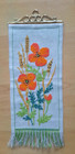 Swedish floral embroidered wall hanging