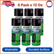 Rust-Oleum Specialty 12 Oz. Appliance Epoxy Gloss Black Spray Paint (6-Pack)