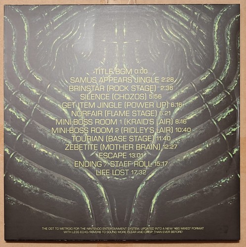 Metroid NES OST 1xLP Green Vinyl Etched Design NoT Moonshake 2DNinja VGM NSW - Picture 2 of 4